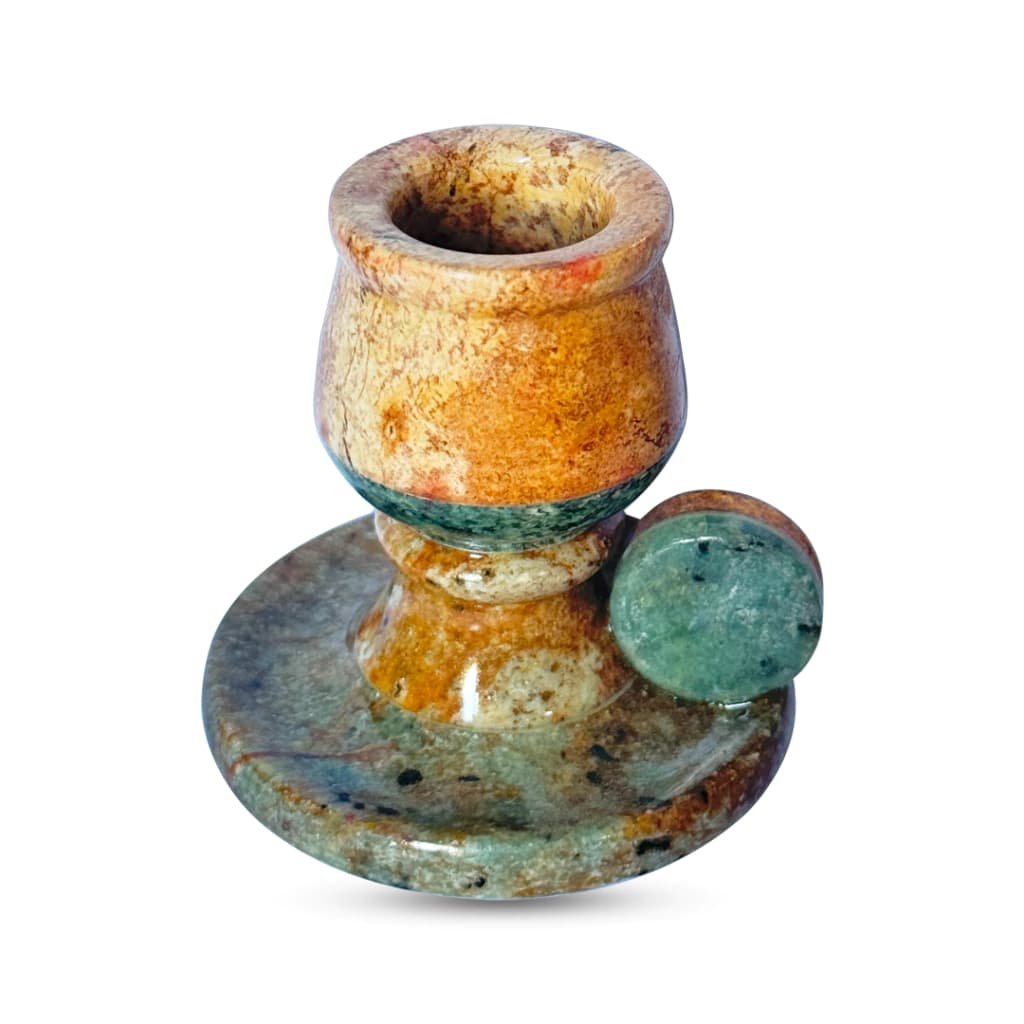 Castiçal Rustico De Pedra Sabão