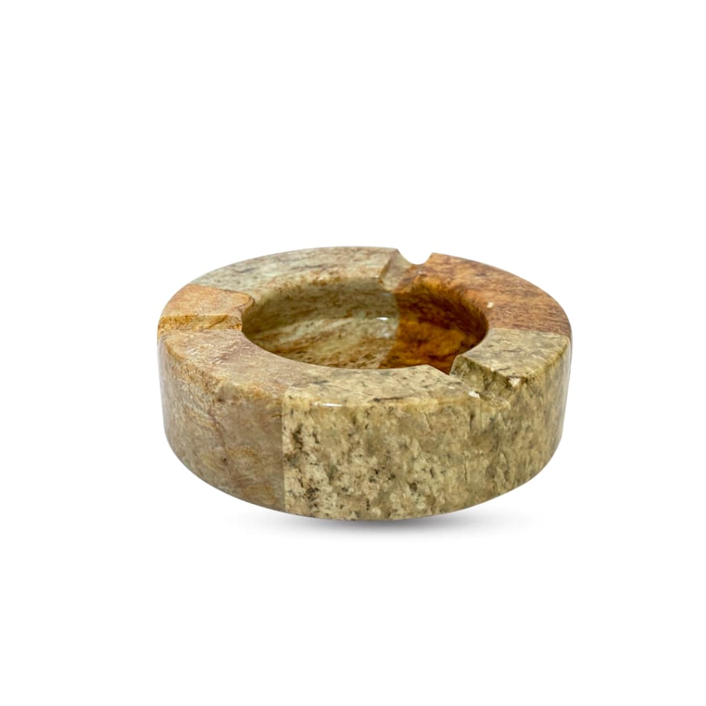 Cinzeiro Reto Envernizado De Pedra Sabão