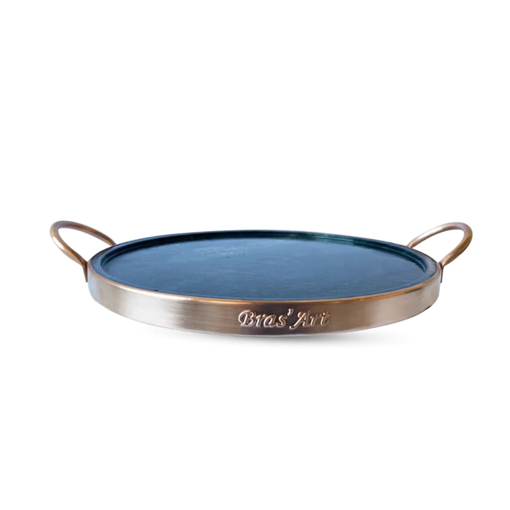 Forma Para Pizza De Pedra Sabão Com 27 Cm De Diâmetro