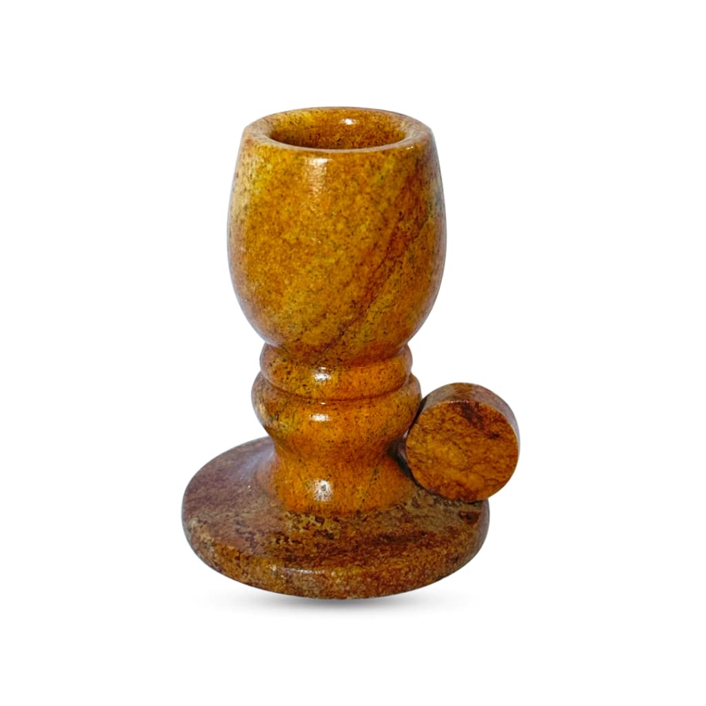 Castiçal De Pedra Sabão P Abaulado