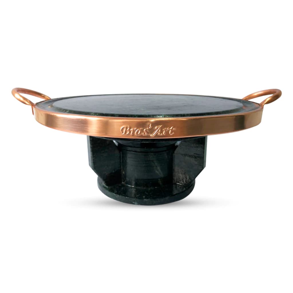 Fondue De Pedra Sabão Grande 37 cm Assar Carnes