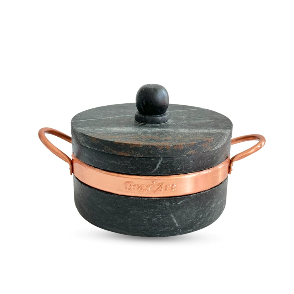 Panela De Pedra Sabão Reto 800 ml