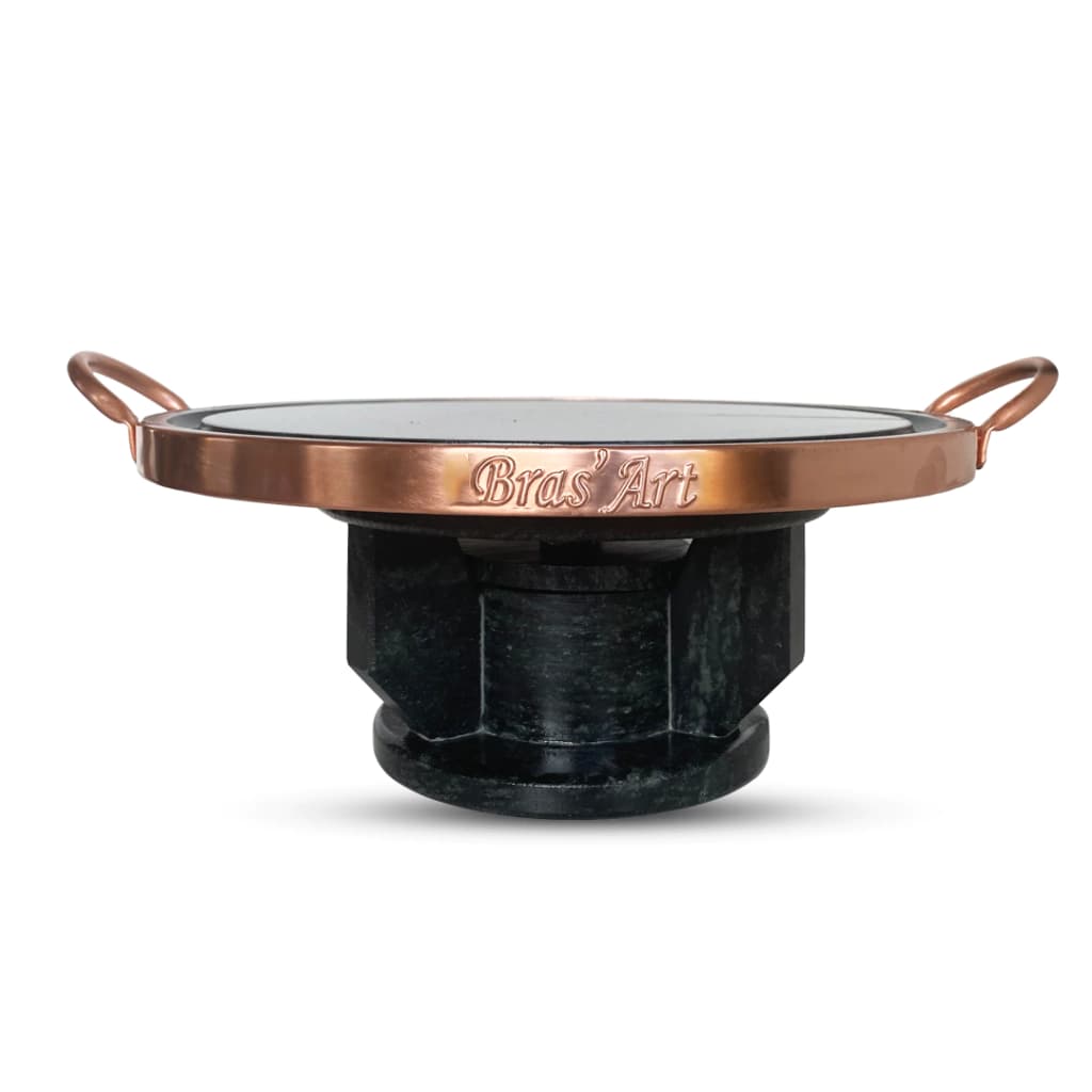 Fondue de Pedra Sabão 27 cm Para Grelhar Carnes