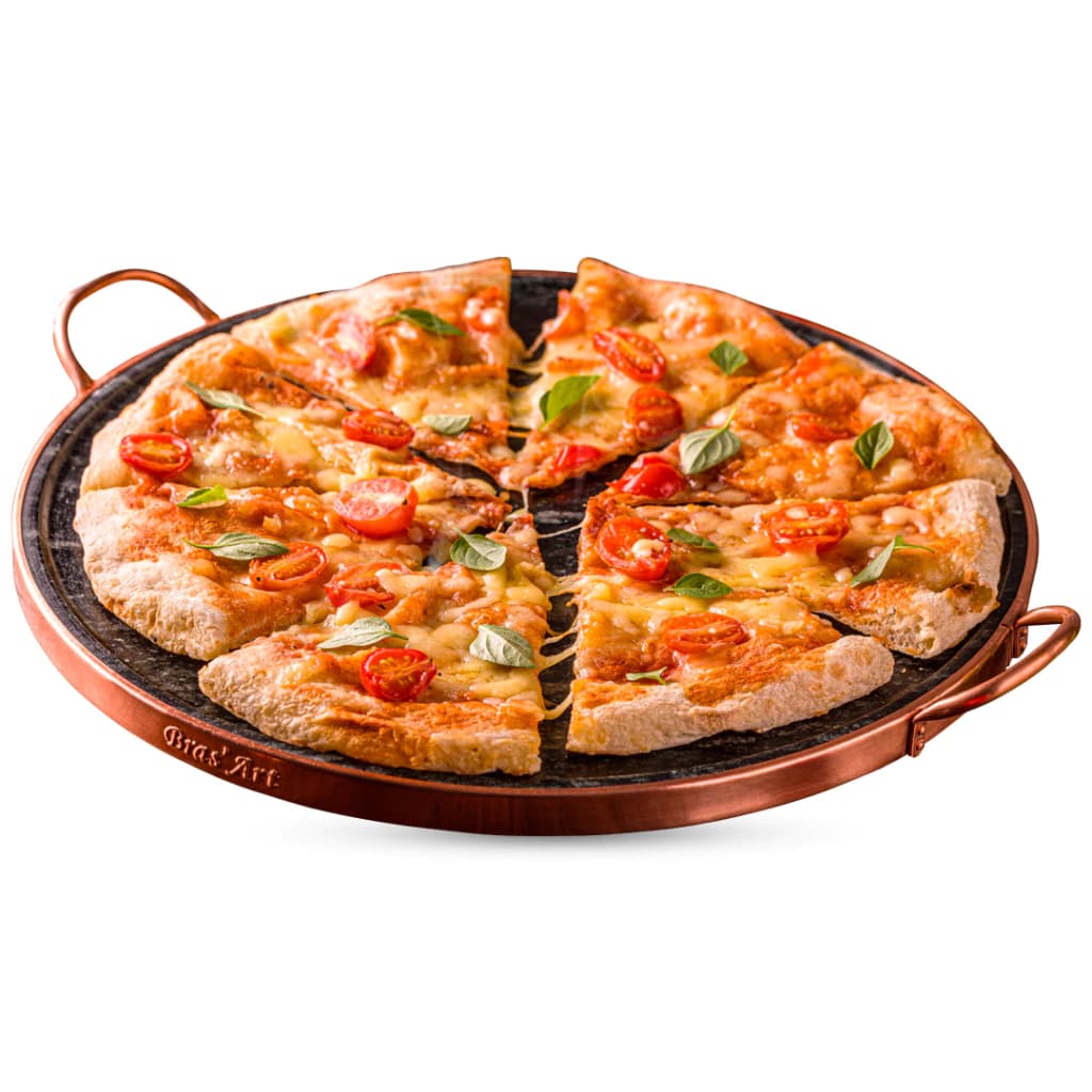 Forma Para Pizza De Pedra Sabão Com 31 Cm De Diâmetro