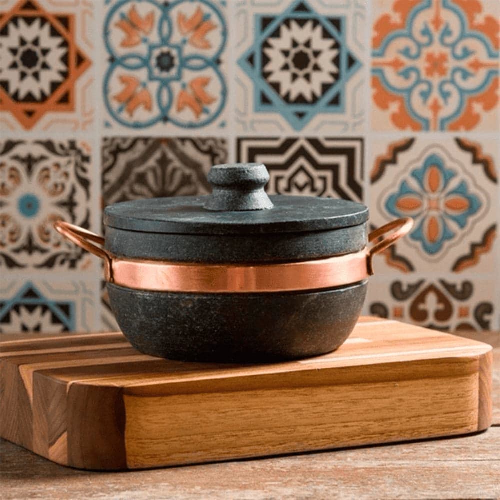 Panela Tradicional Caçarola em Pedra Sabão