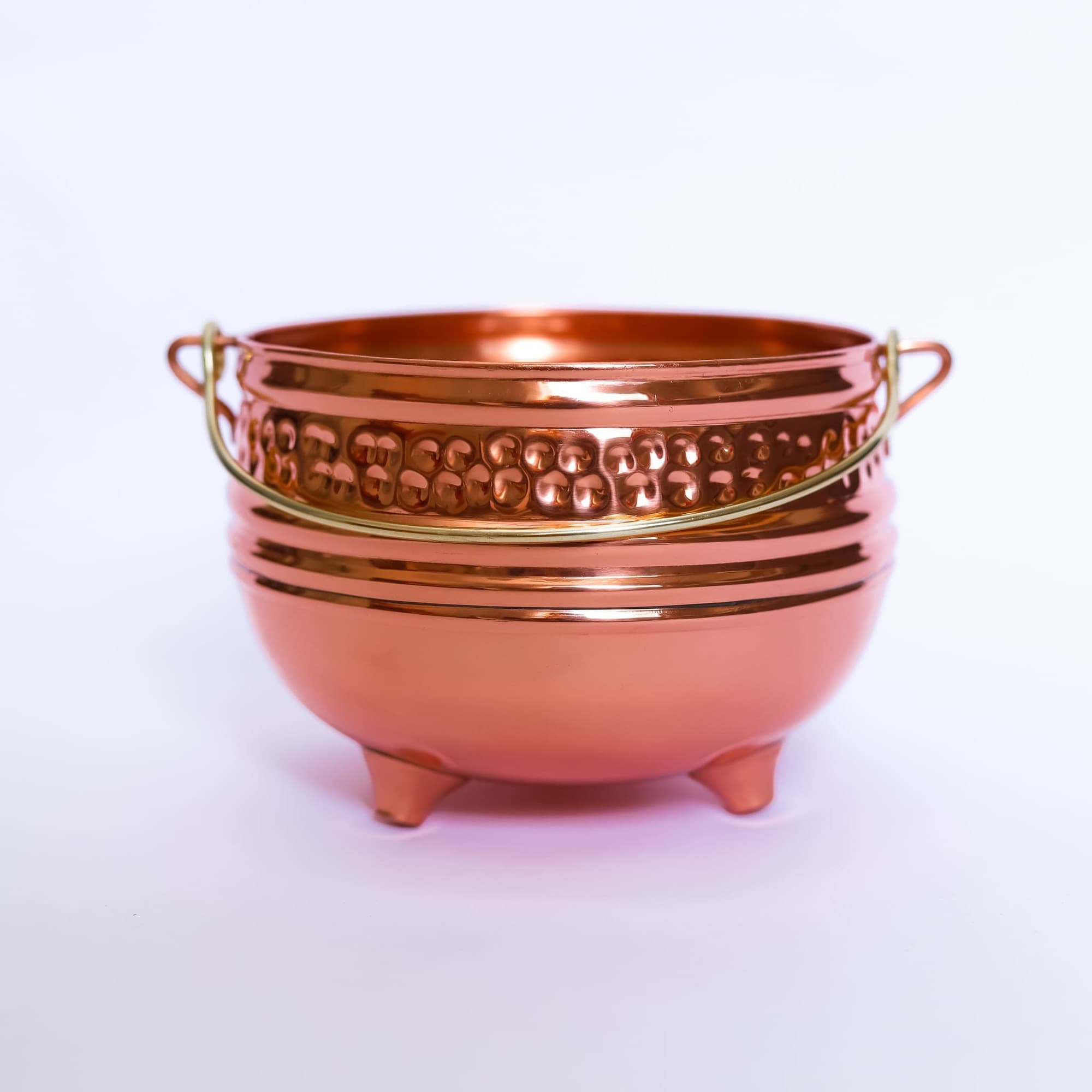 PANELINHA TRIPÉ DE COBRE MARTELADA